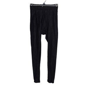 Adam Selman Sport CarbonSheer Lace Mesh French Cut Leggings Top XS Black